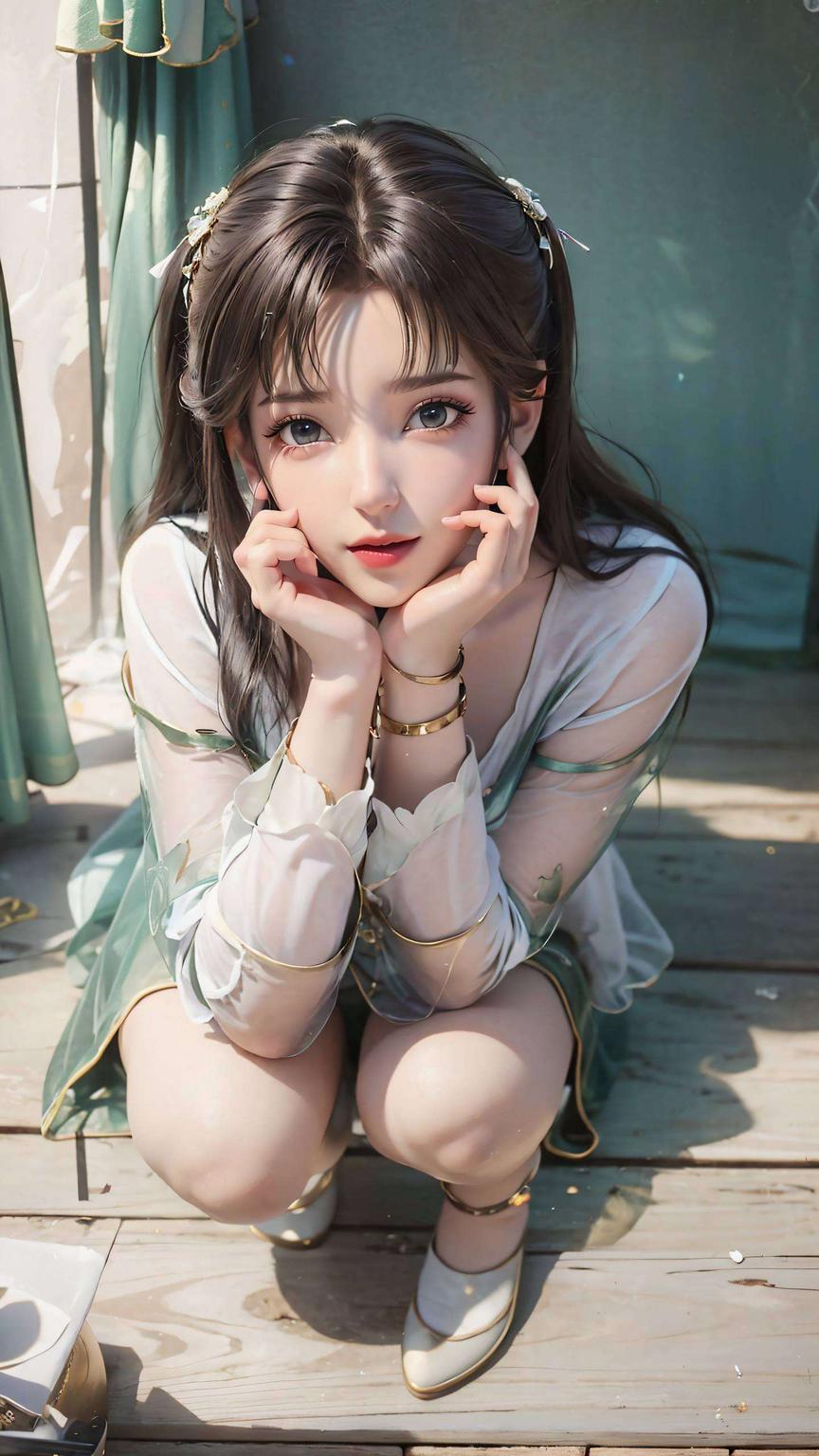 清新文案点缀碧瑶仙子清新壁纸