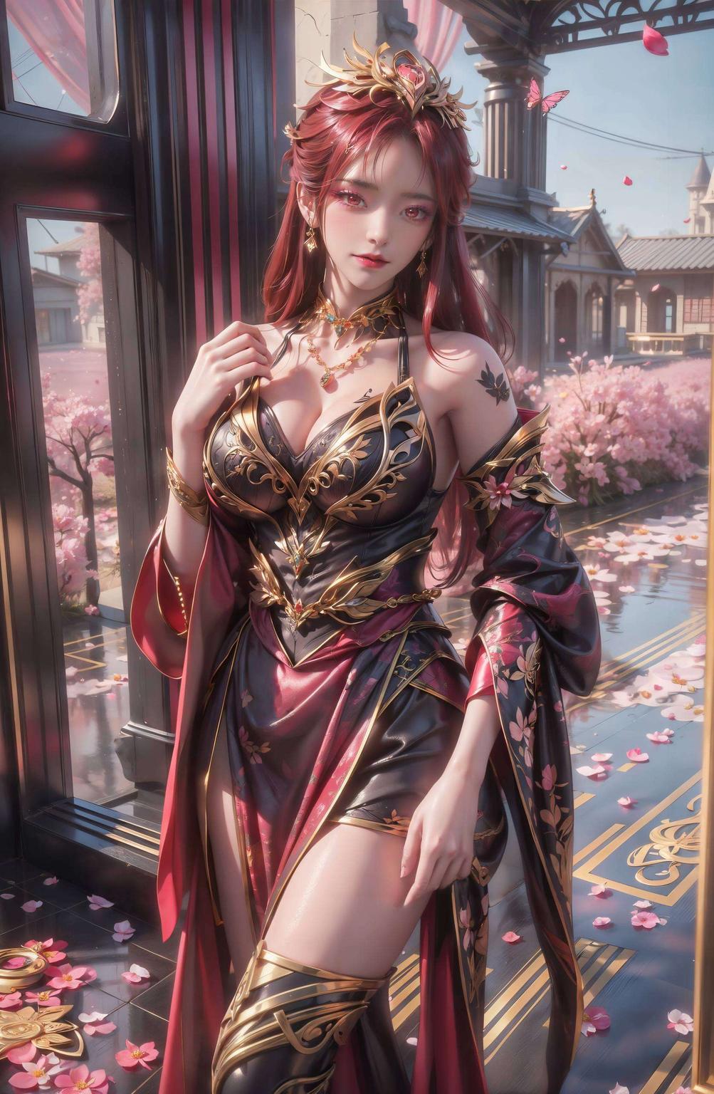 神秘魅惑红衣飘扬