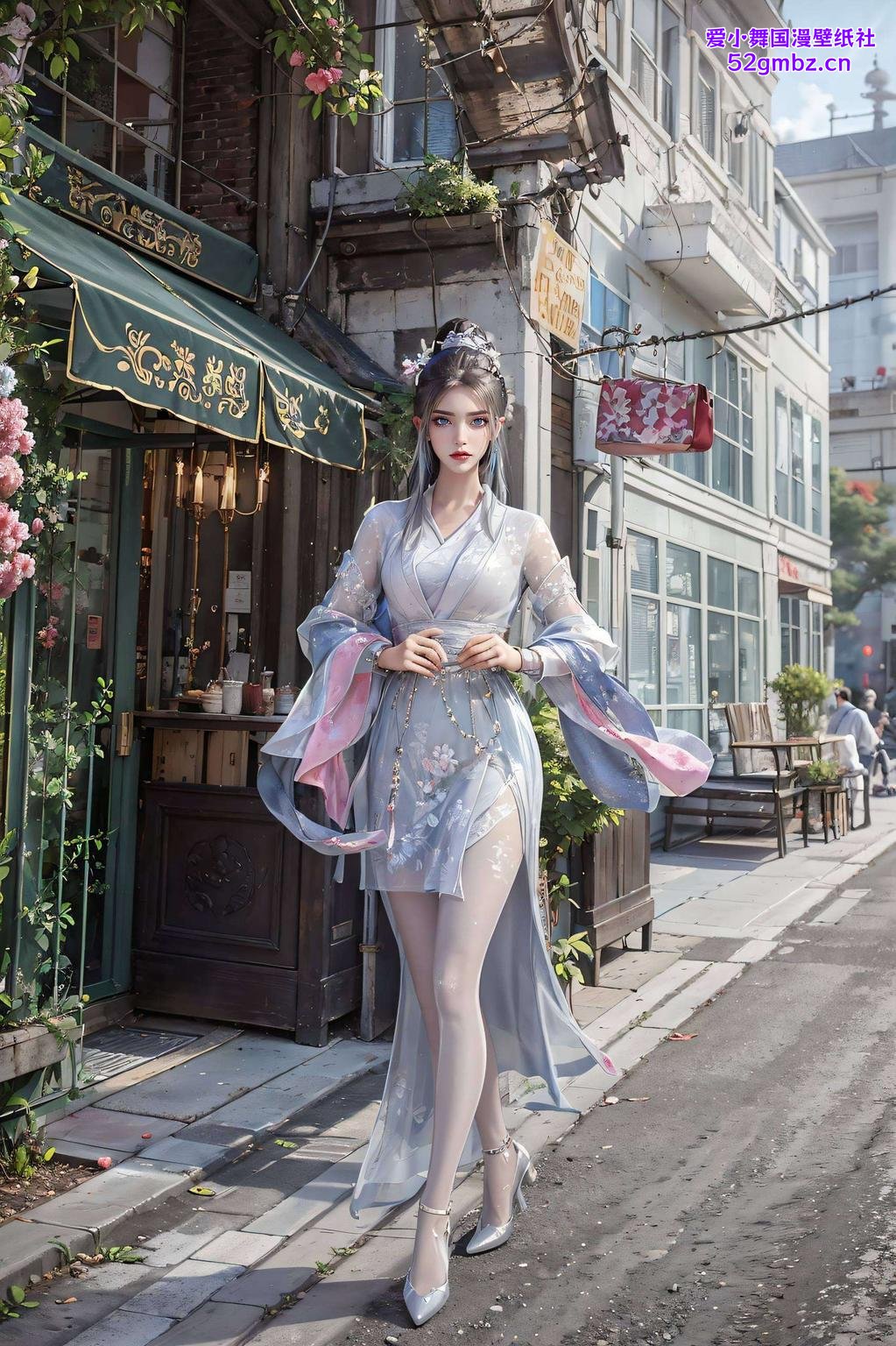 “嘿让你一秒爱上这款壁纸！”（图片展示：方清雪置身于雪地中