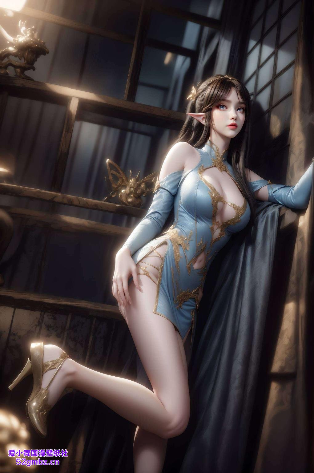 清新雅致一抹竖屏风景