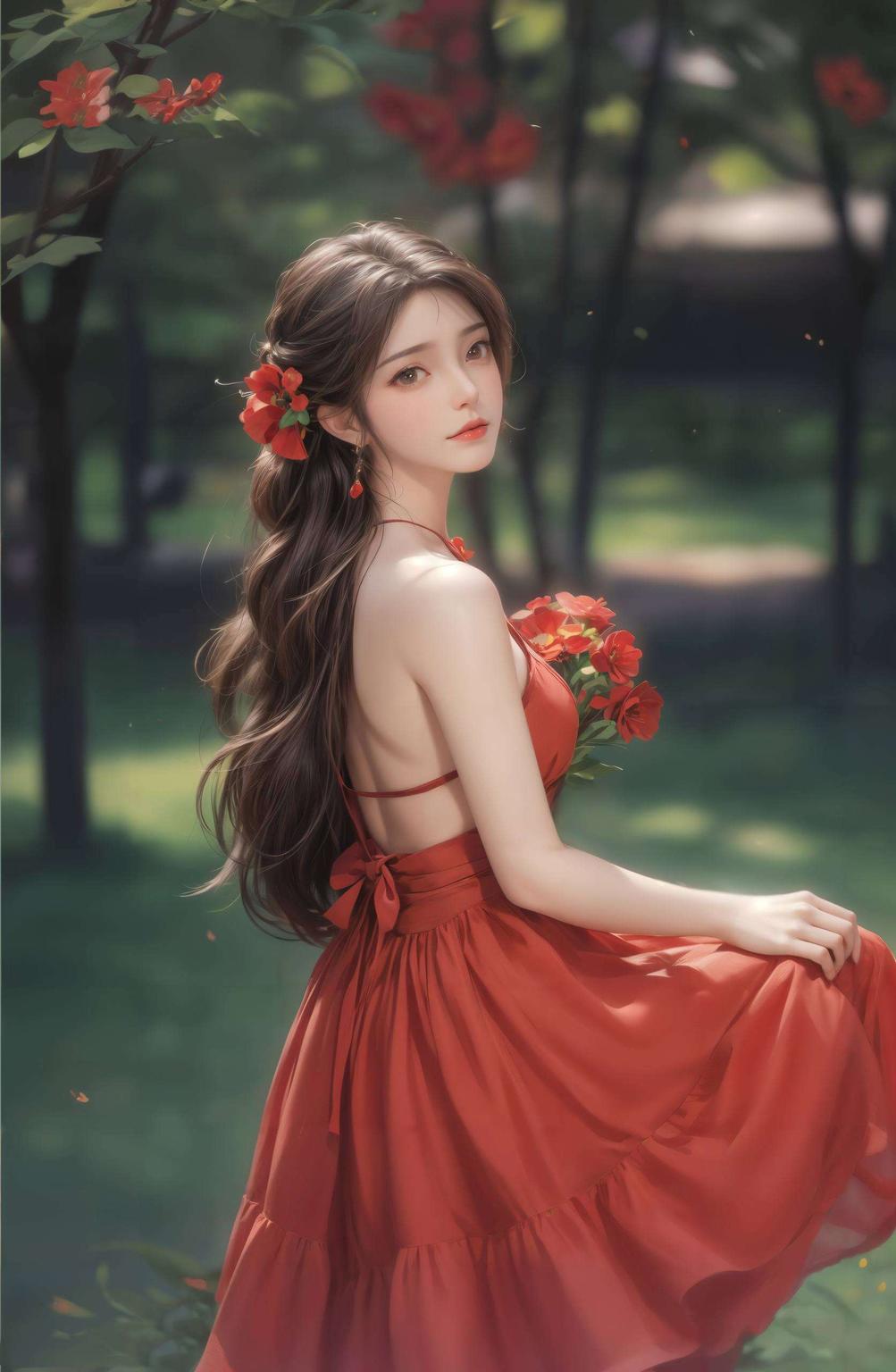 火灵儿泪目重逢安卓Ins风壁纸