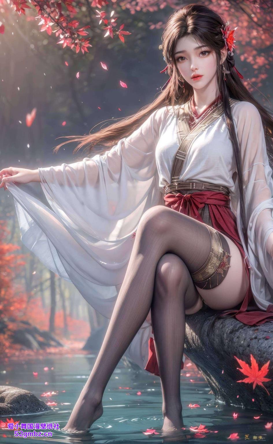 细节精致火灵儿背面高清壁纸