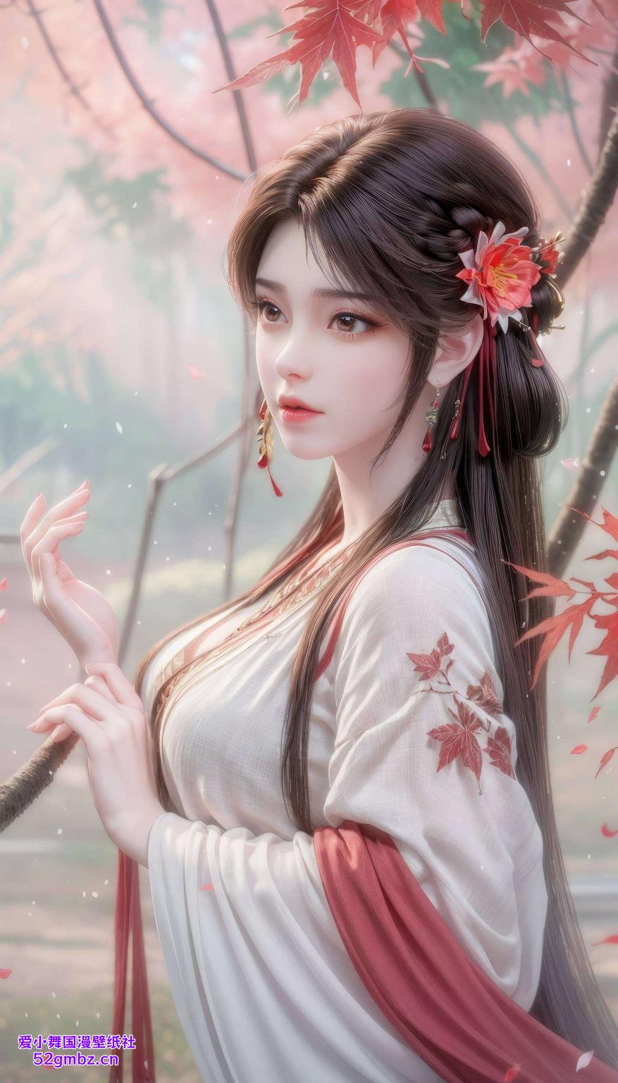 淡雅紫色中透出一抹灵动光彩以最新火灵儿建模壁纸为主题