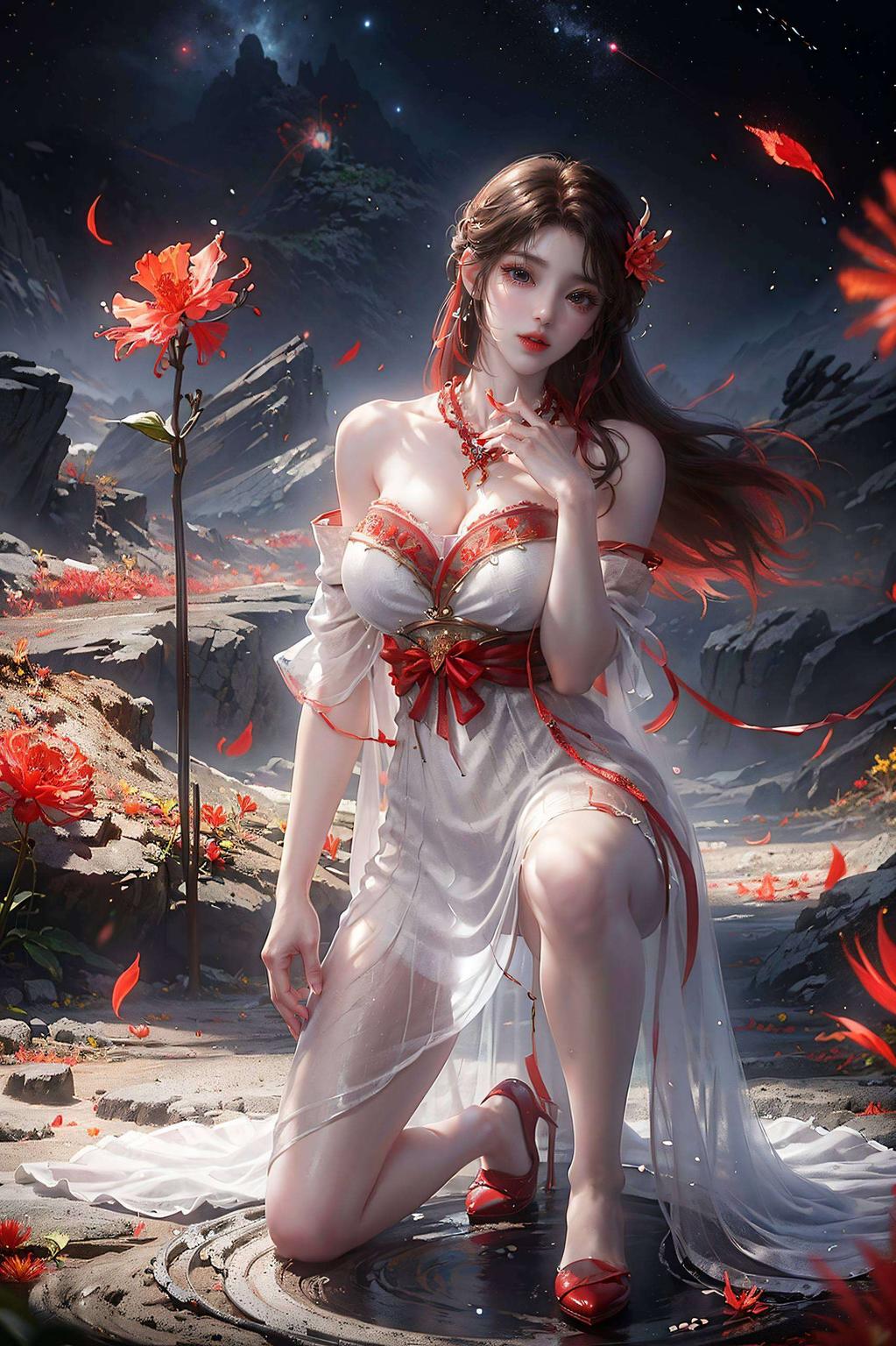 火灵儿美女动态壁纸炫彩光影交织