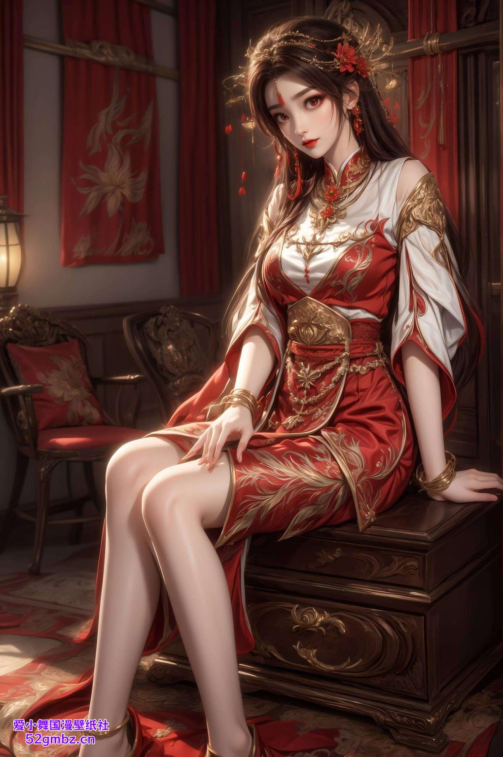 iPhone宽屏映出幽蓝梦境火灵儿高清壁纸