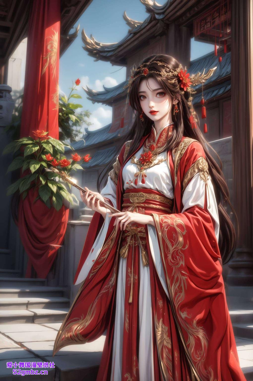 火灵儿与石壁纸共舞点亮视觉盛宴