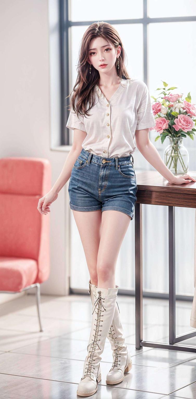 火灵儿白衣白发炫彩壁纸映神机动人