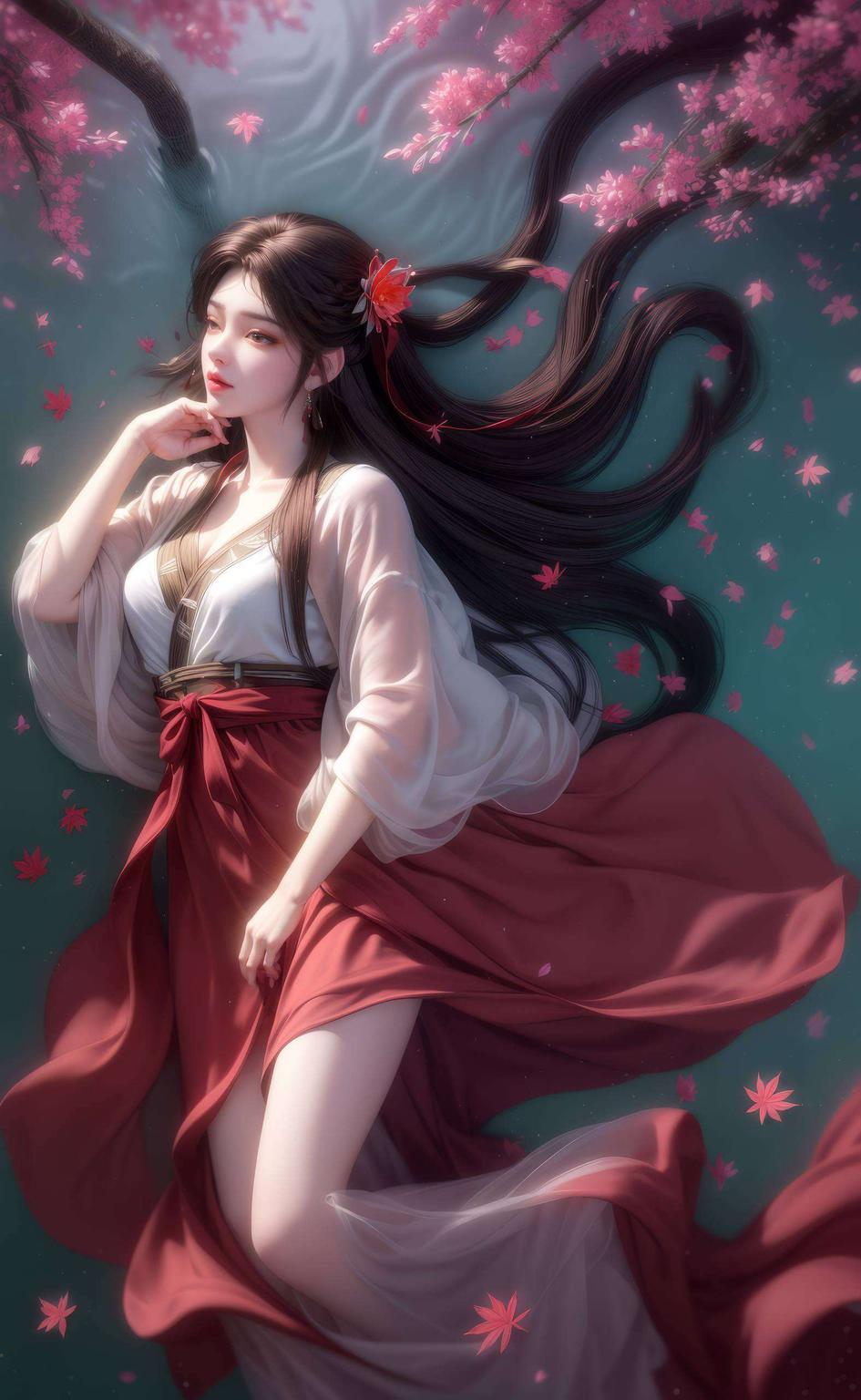 火灵儿在这幅图中仿佛跃然纸上