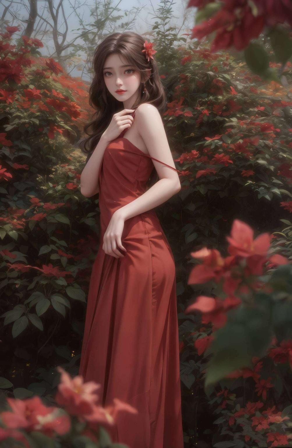 火灵儿背影感受神秘火灵儿的魅力