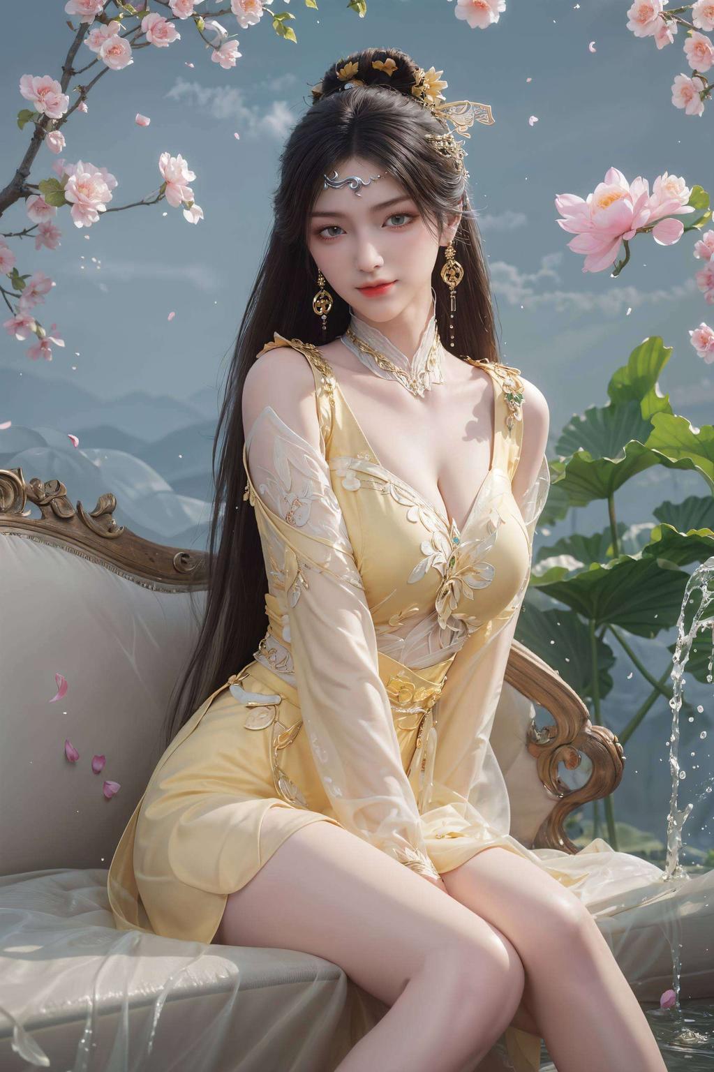 金瓶儿锁屏与桌面壁纸简洁大方