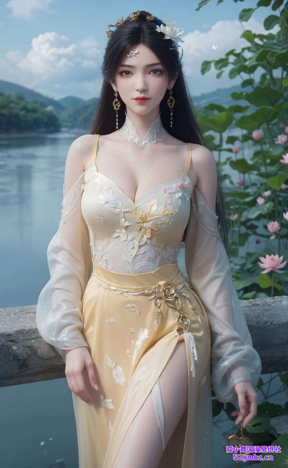 精致细腻金瓶儿手机壁纸