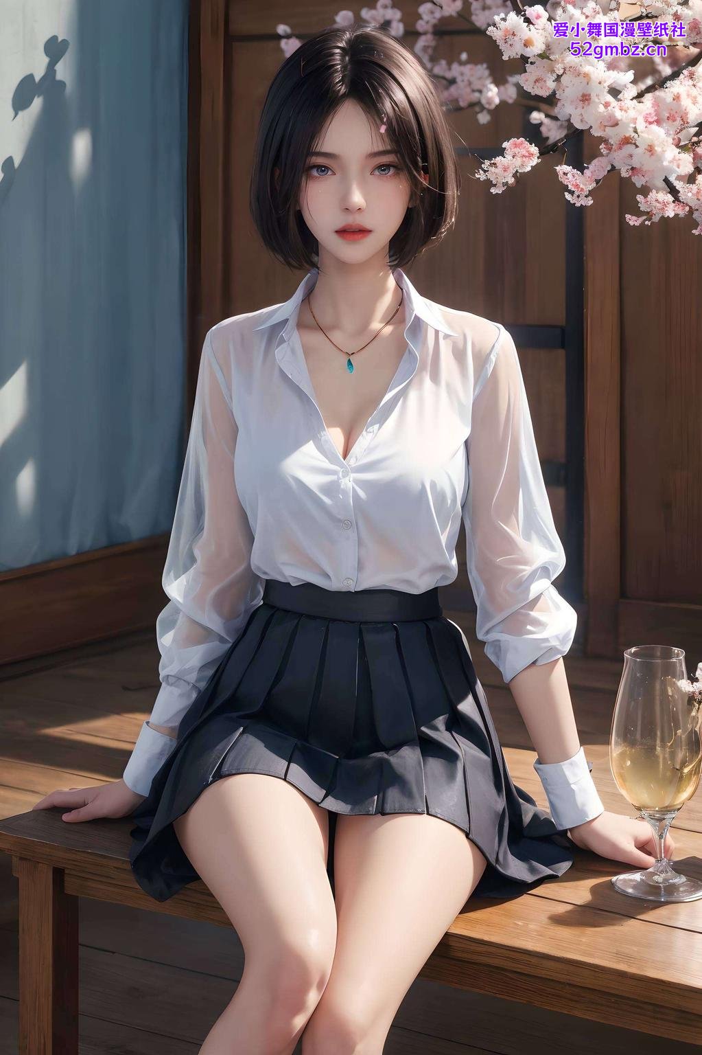 简洁又美观！看这款姬如雪高清壁纸