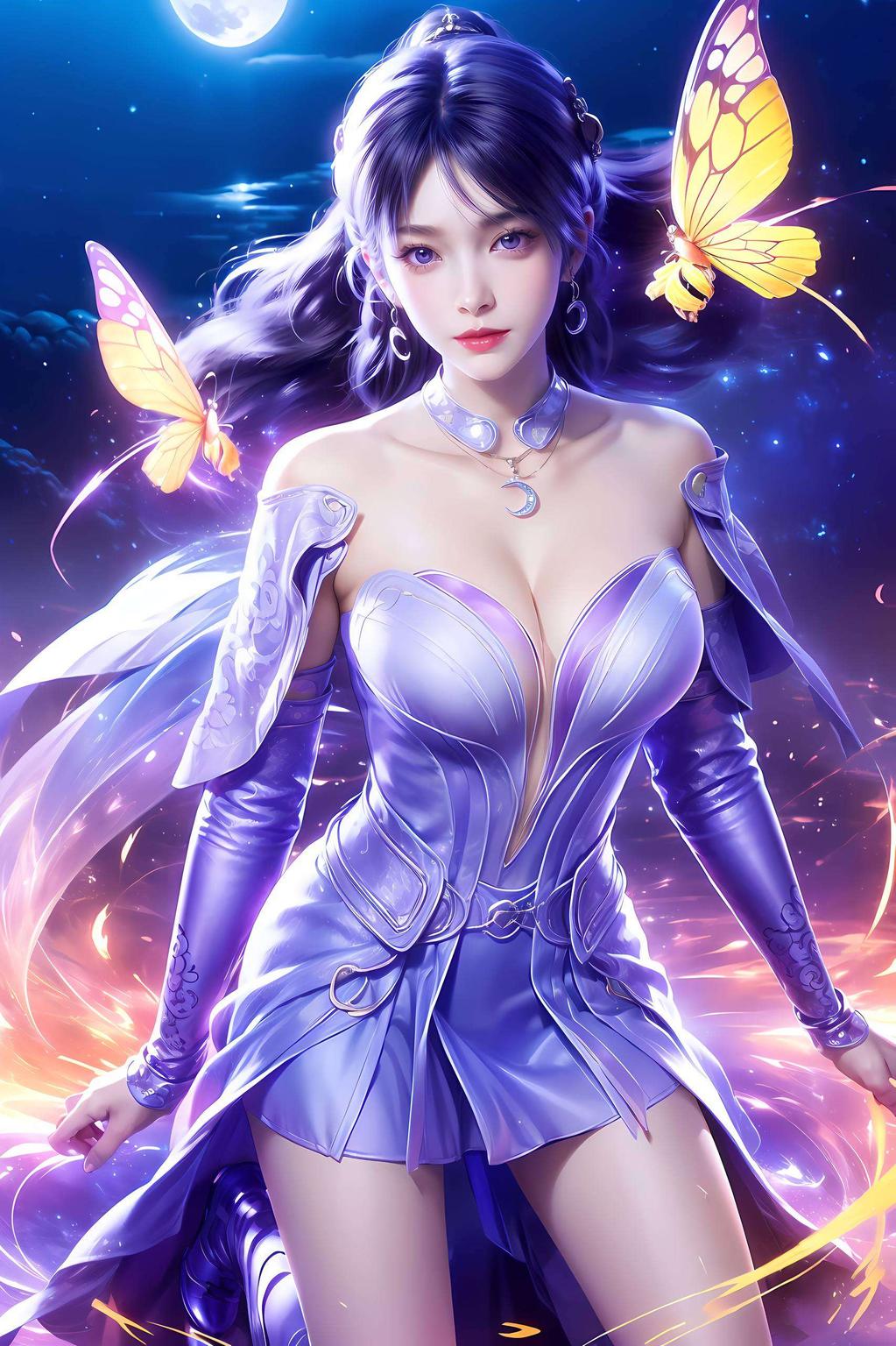 姬紫月的美貌与气质尽显其中护眼无忧