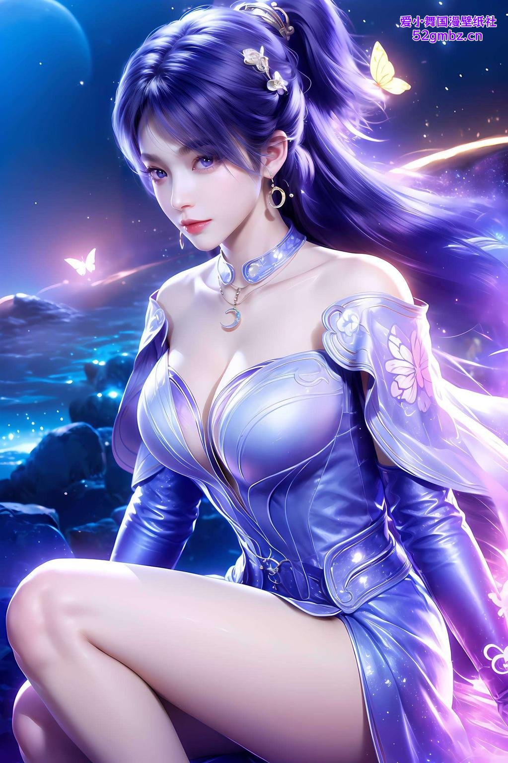 仿佛能感受到月光的温柔洒在紫月身上高清到让人惊叹！快来看看这细腻的画面