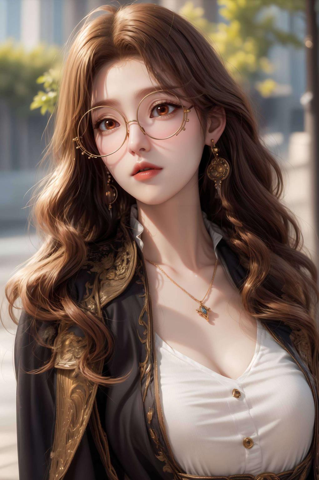 特别推荐这款AI素材橘子姐的变装壁纸超清图片