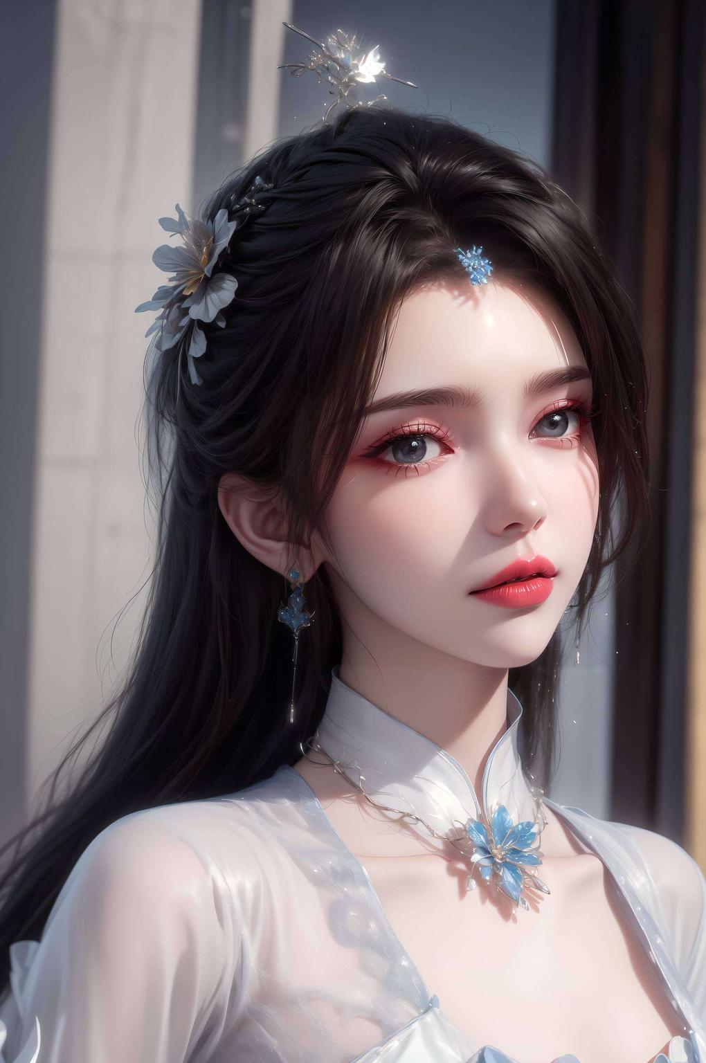 看她笑靥如花主角是我们AI国漫女神李慕婉