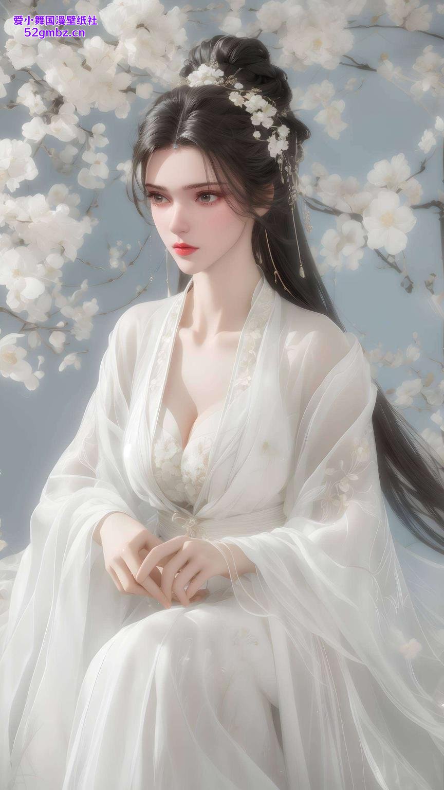 平板上尽显风采清新脱俗