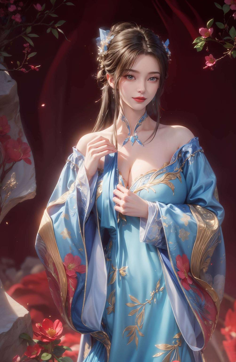 细节精致以李慕婉的高清形象为主题