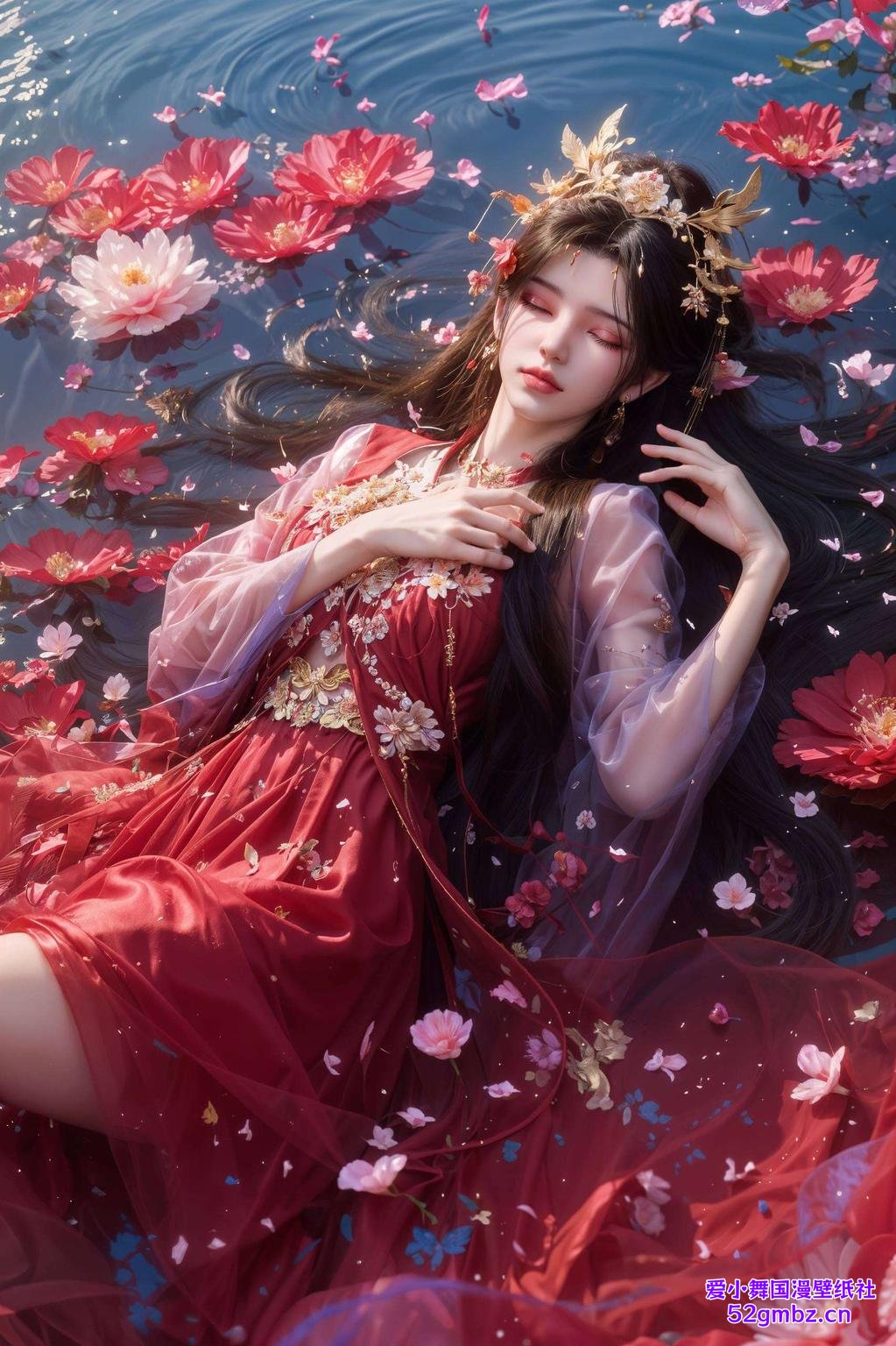 美得让人心动李慕婉原图美翻！这古韵盎然的平板背景