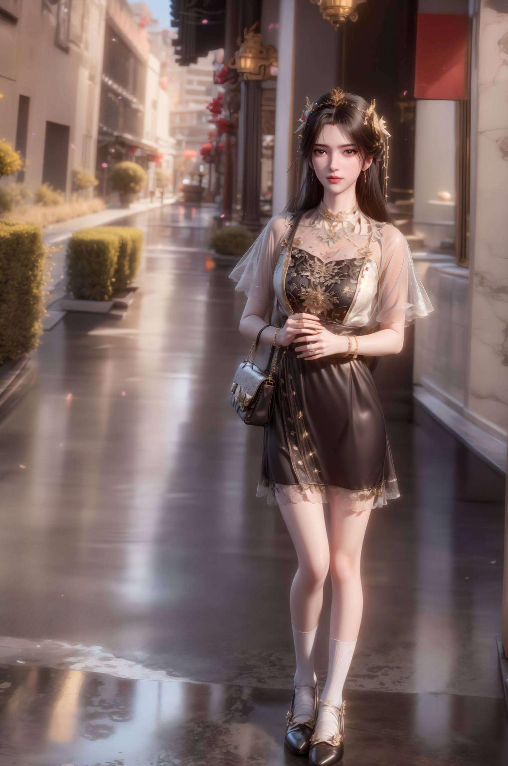 将李慕婉的全身壁纸图片巧妙融入专为护眼设计