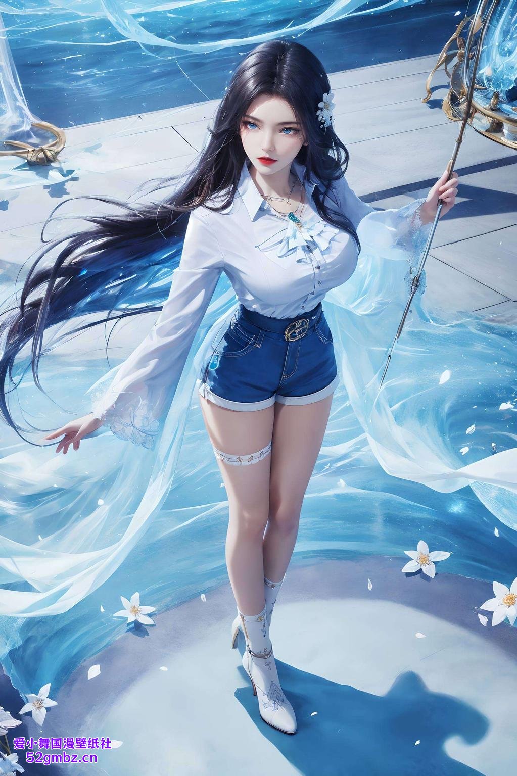 主角是我们的高颜值组合——凌落宸和马小桃！高清壁纸让你沉浸在这浪漫的氛围中