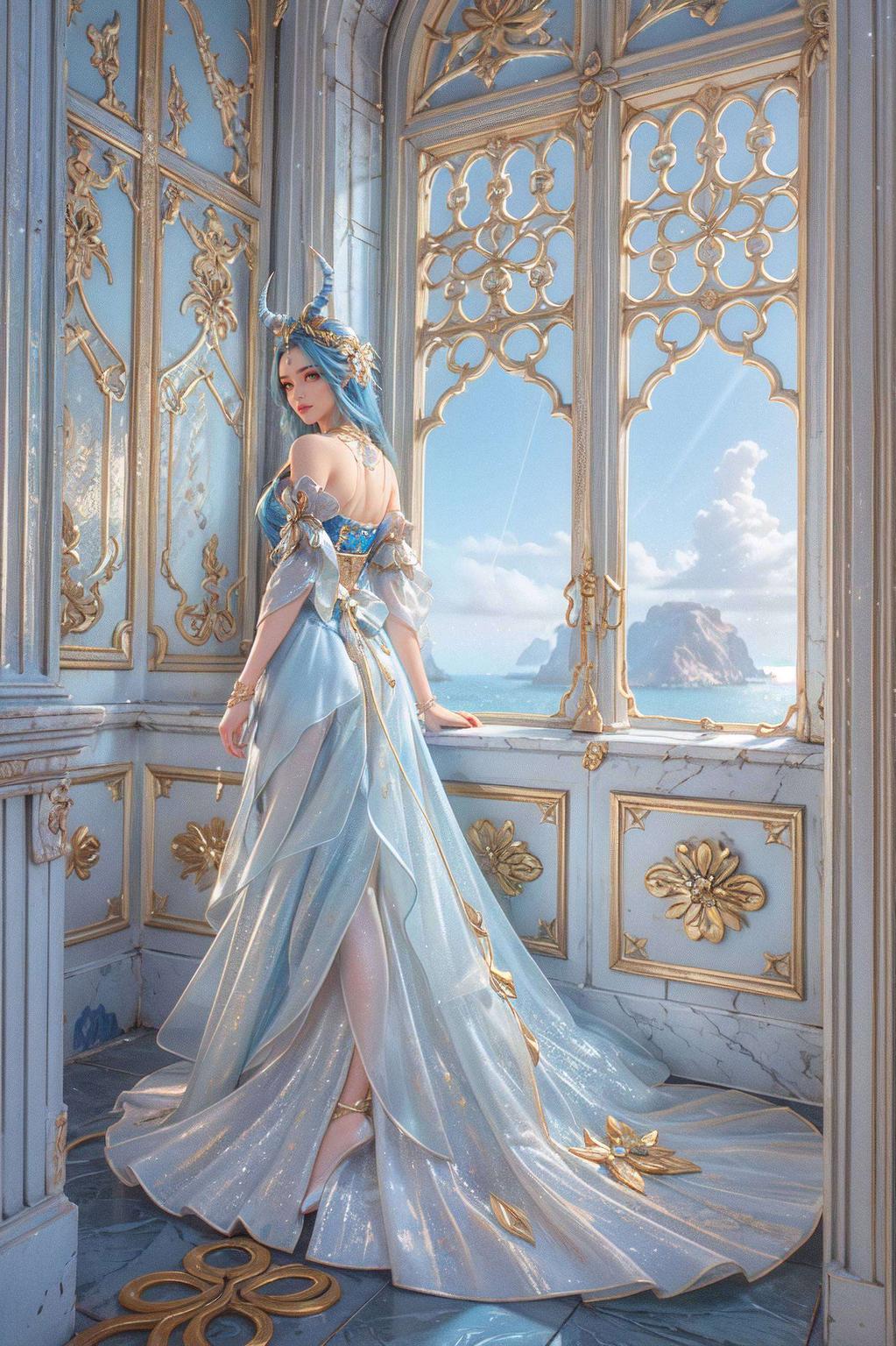 全身壁纸展现了她独特的魅力细节精致得令人赞叹！龙女眼神炯炯