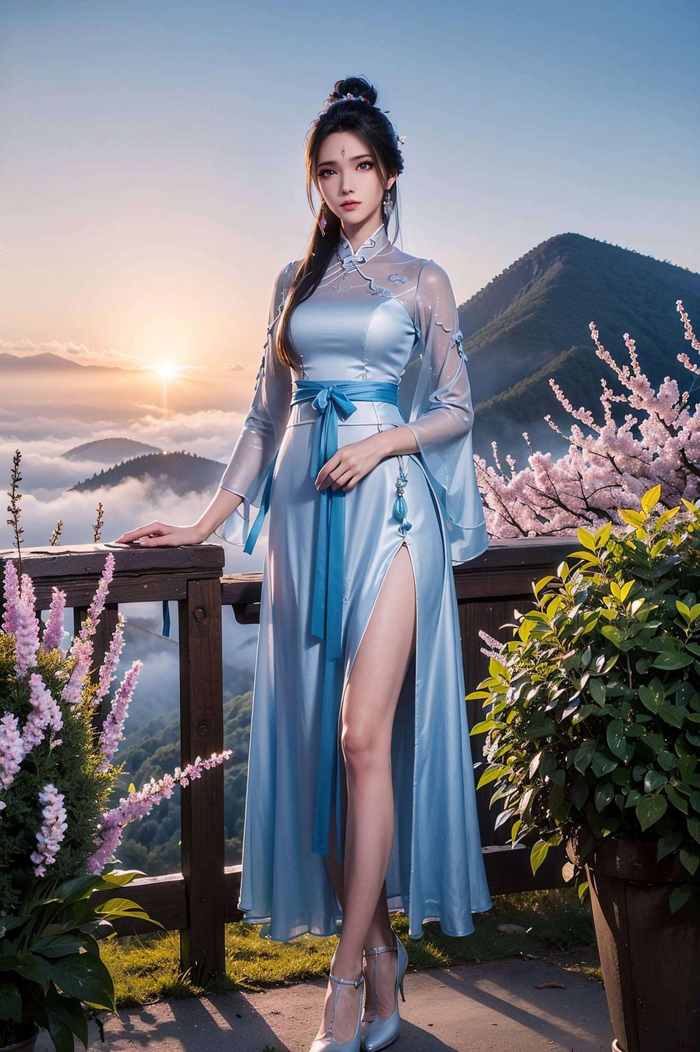 宛如画中仙子图中