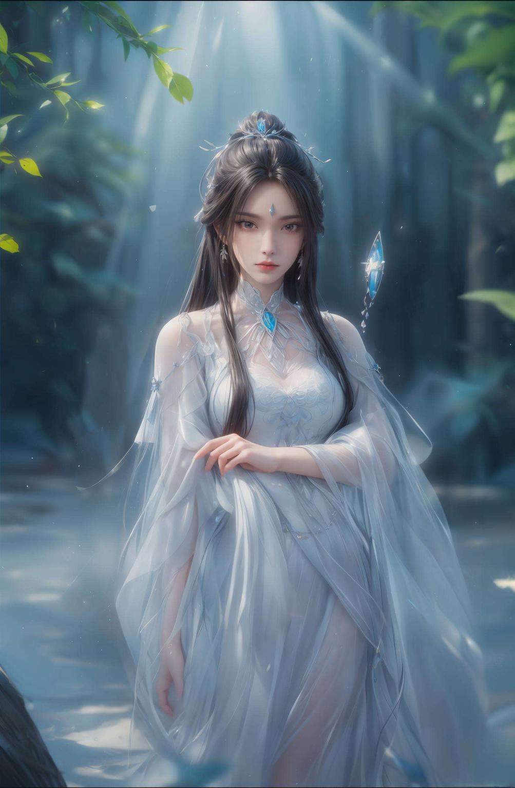 这背影太酷了！陆雪琪手握长剑