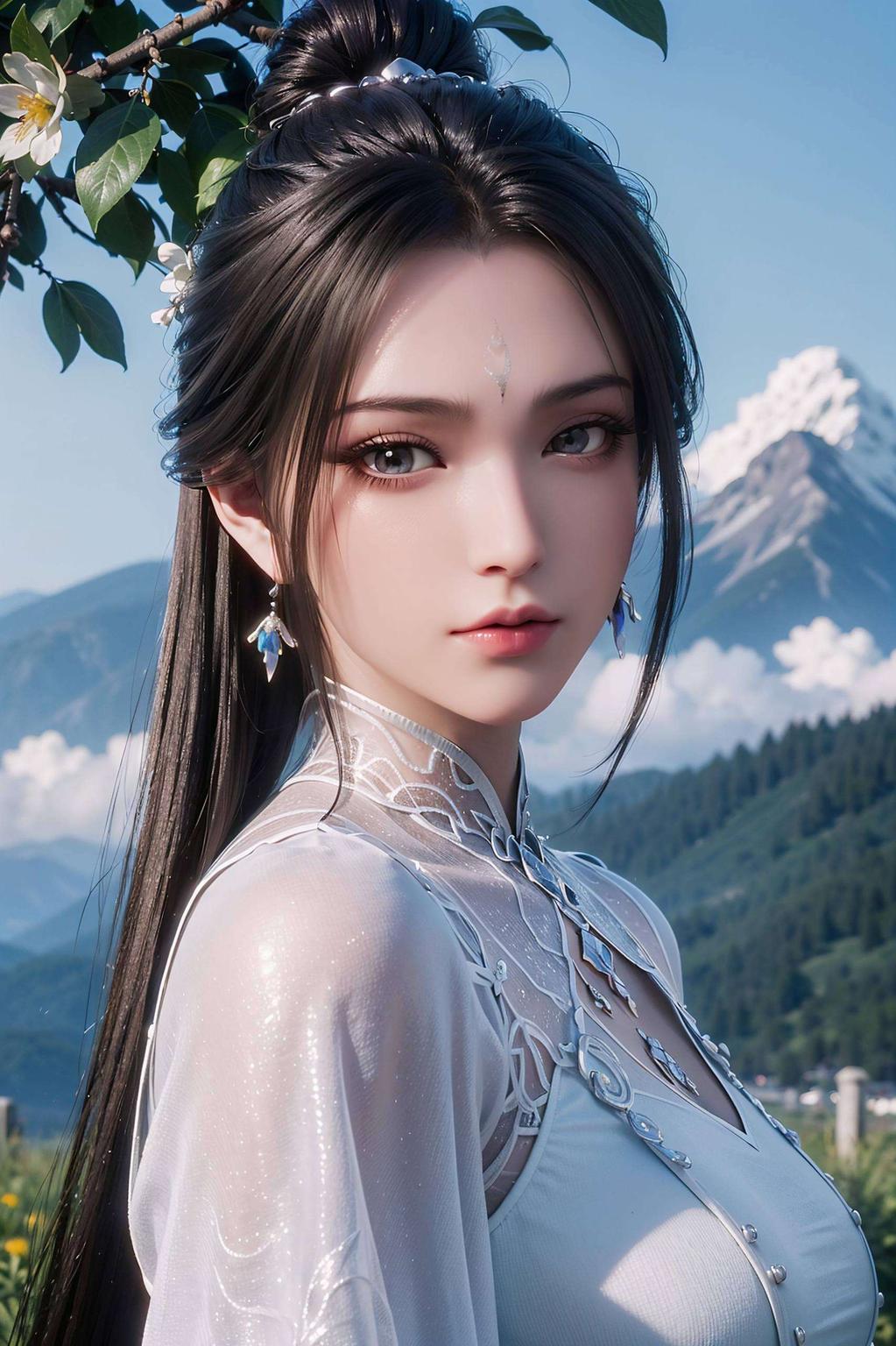 国漫女神陆雪琪宛如画中行！