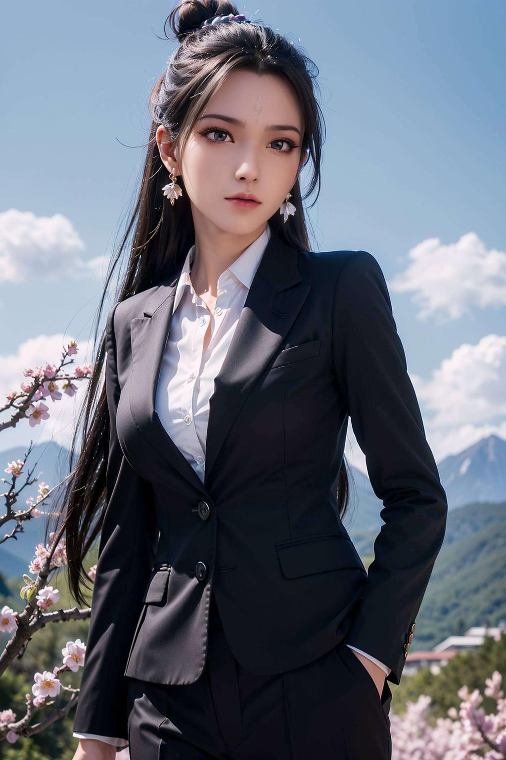 陆雪琪的美貌与气质尽显让你的手机瞬间变身艺术品！