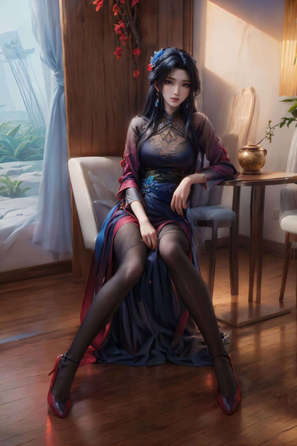 2K完美像素陆雪琪紫色高清壁纸