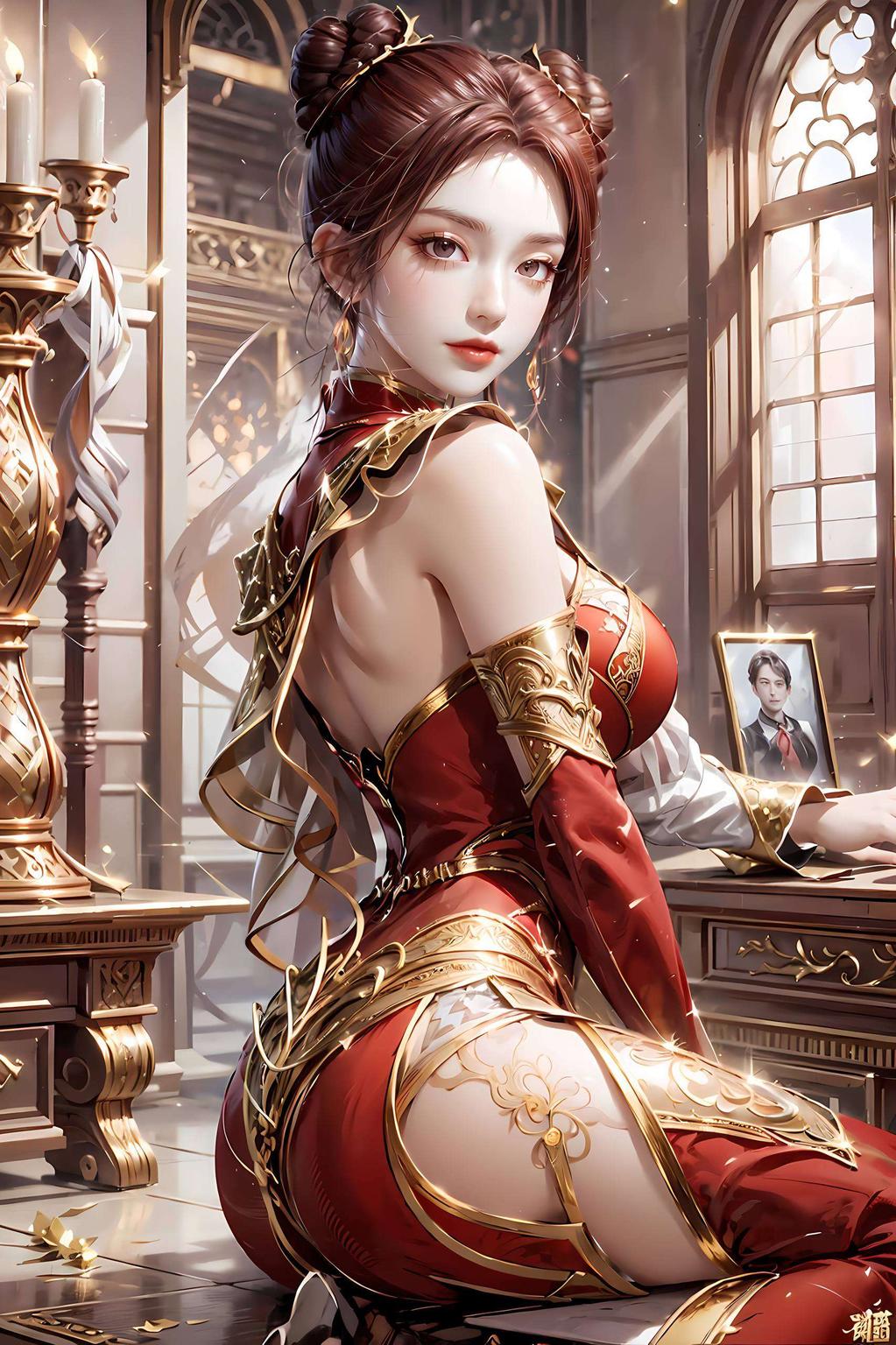 细腻笔触描绘优雅身姿尽显眼前