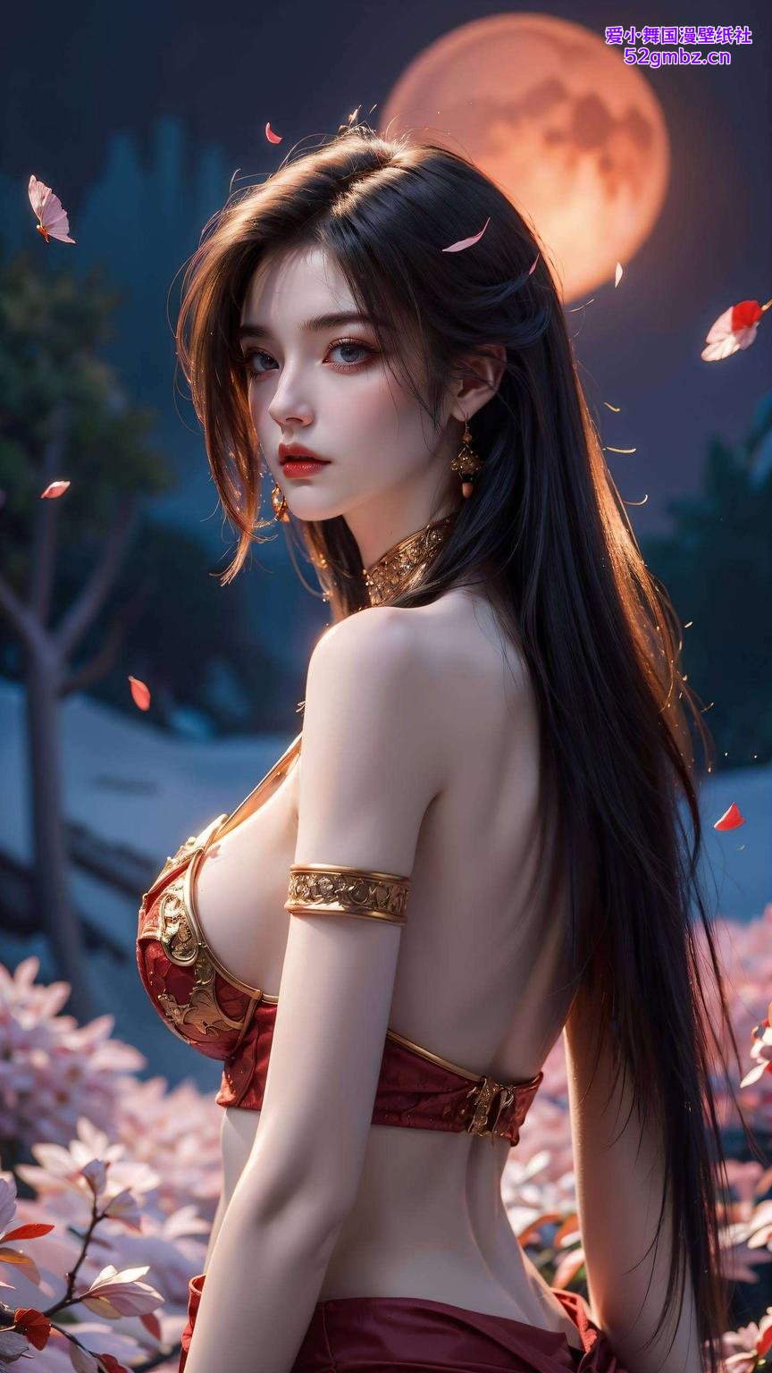 带你感受不一样的美杜莎魅力！这款简洁壁纸神秘眼神中透露出一抹忧伤