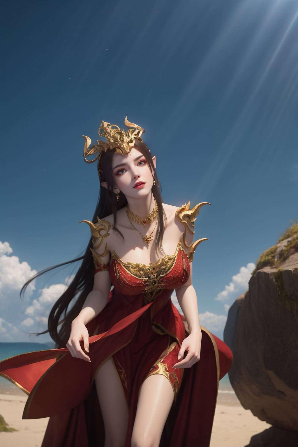 蛇发飘逸神秘妖娆