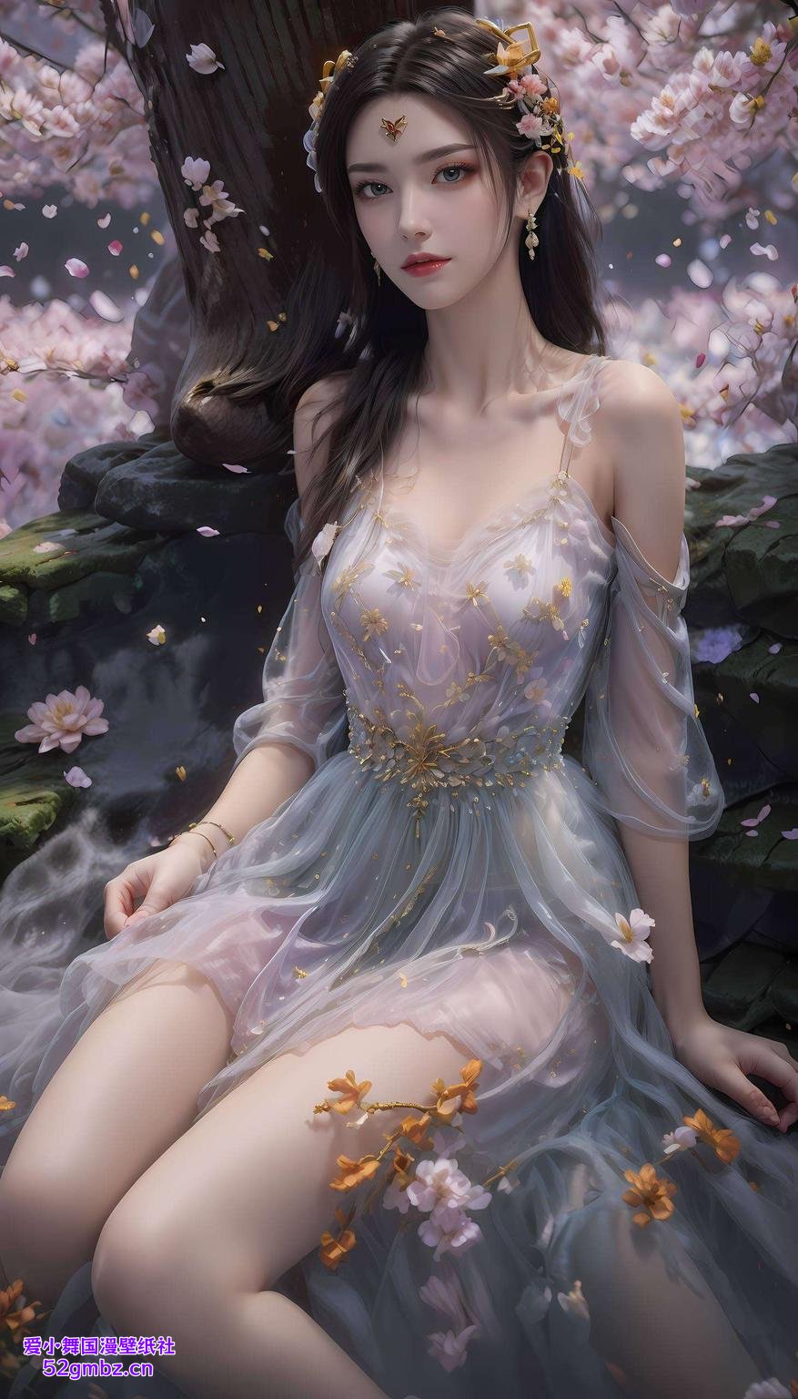 简洁的背景更显神秘魅力美杜莎眼神深邃