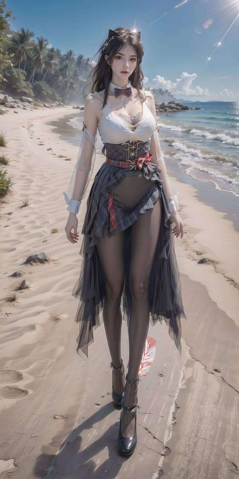 蛇发飘逸眼神深邃