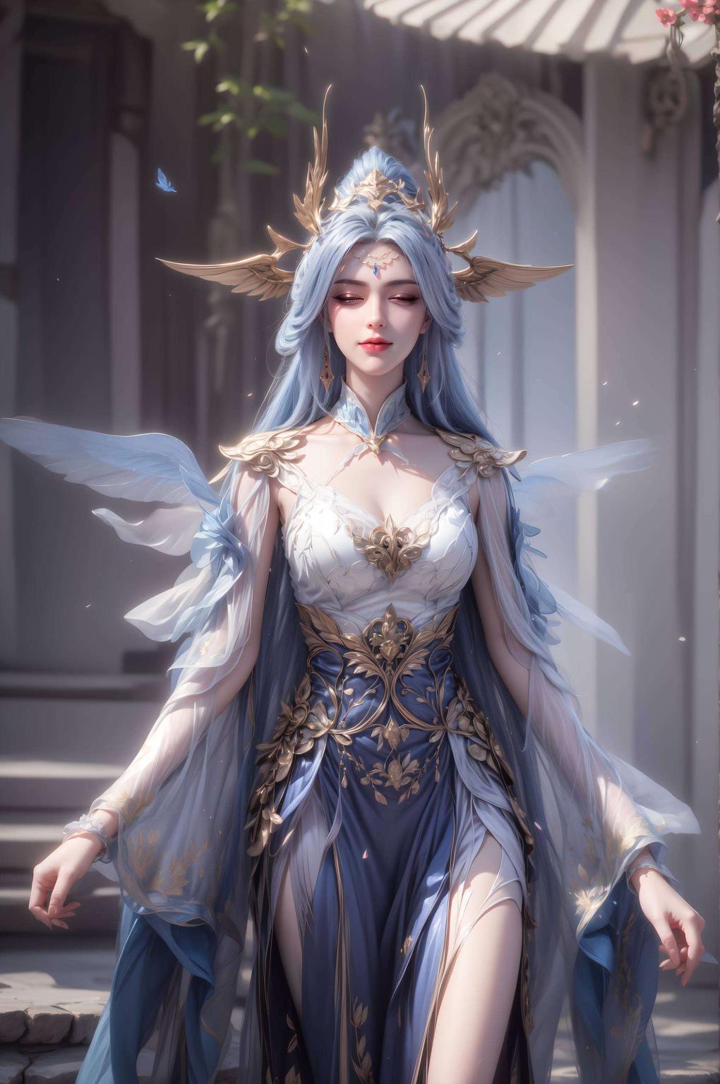 清新的画风罗征初遇宁雨蝶的场景