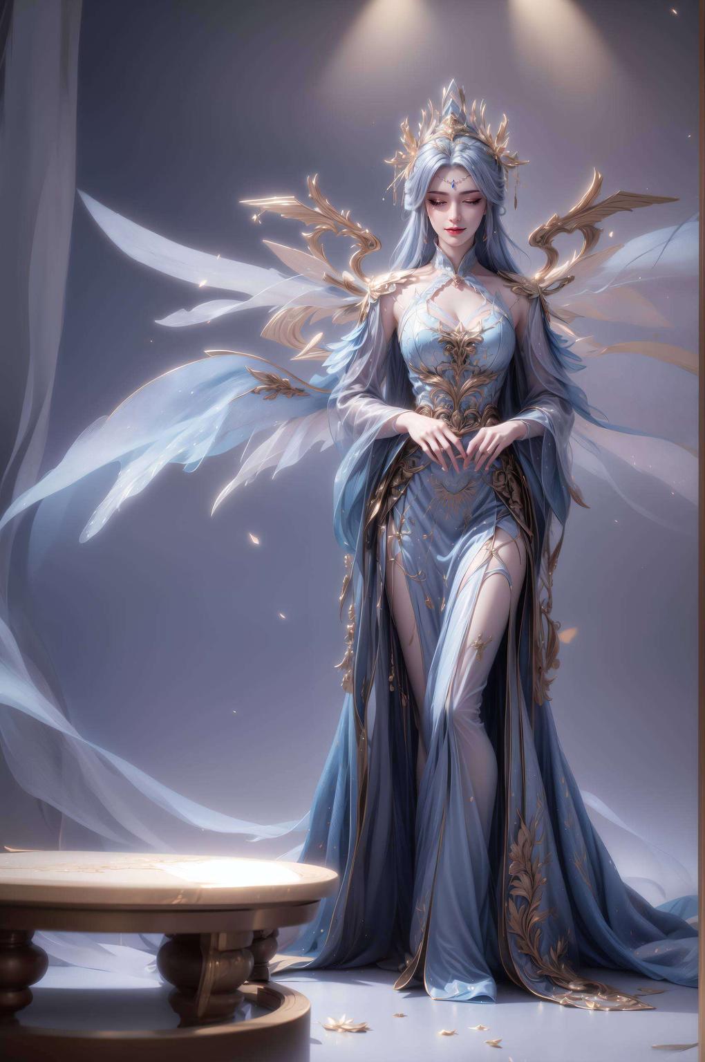 宁雨蝶翩翩舞细腻像素映彩霞