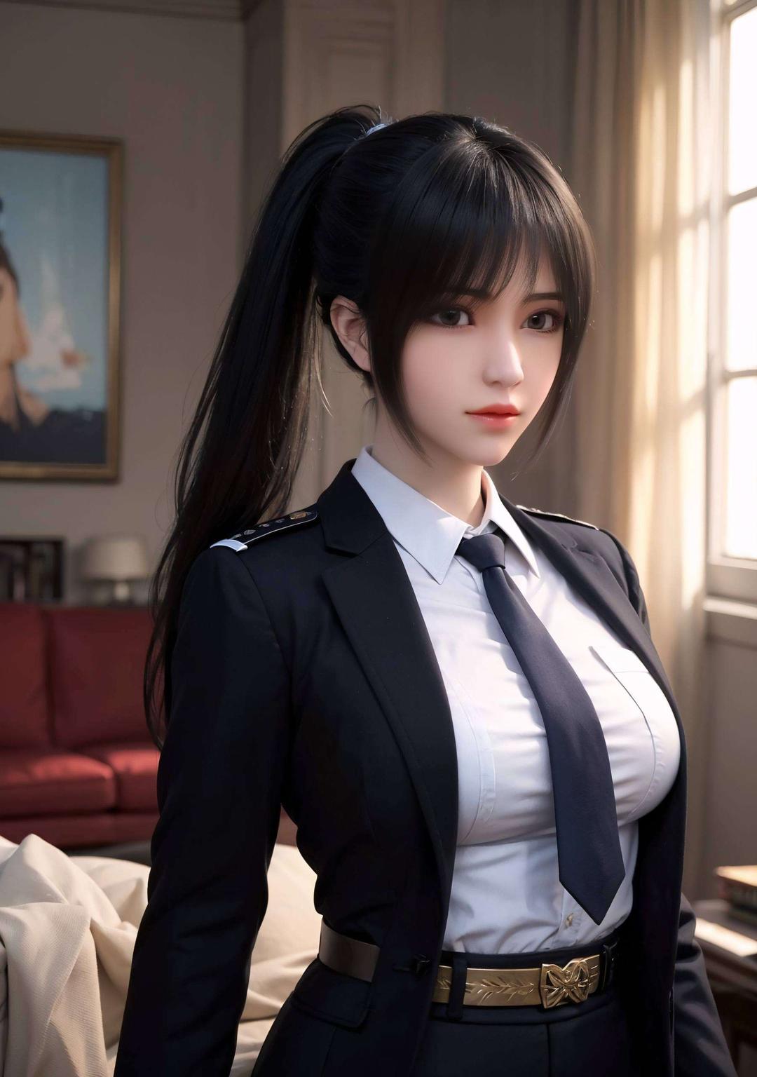 感受8k雄兵连琪琳壁纸极简线条勾勒深情