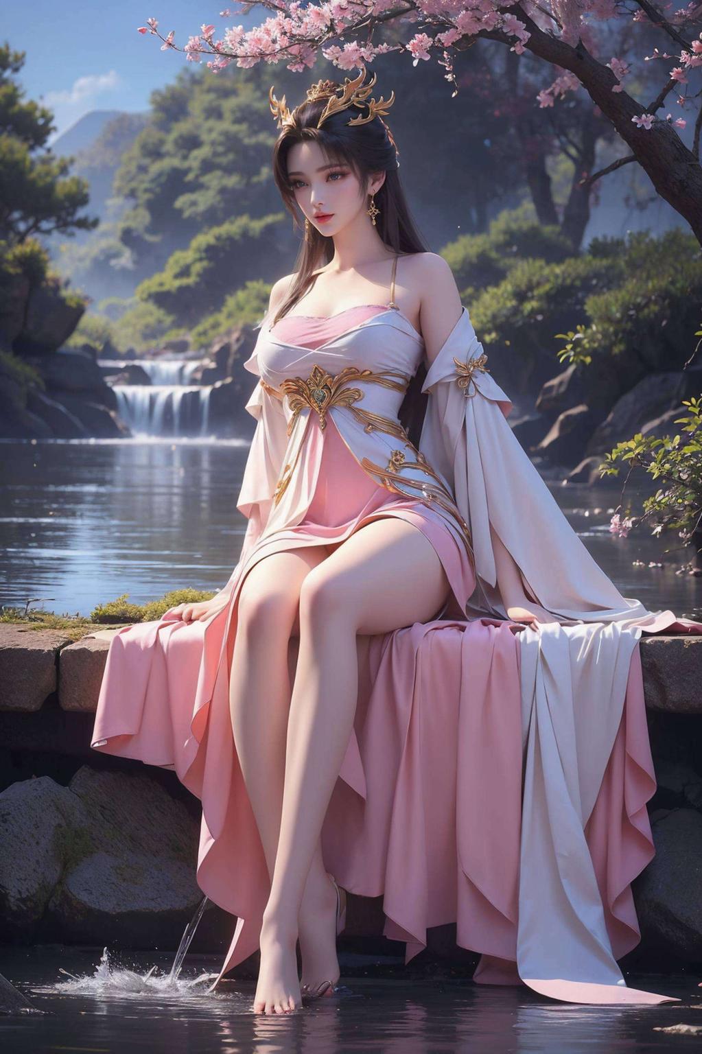 仿佛仙子就在掌中起舞这款天狐仙子壁纸