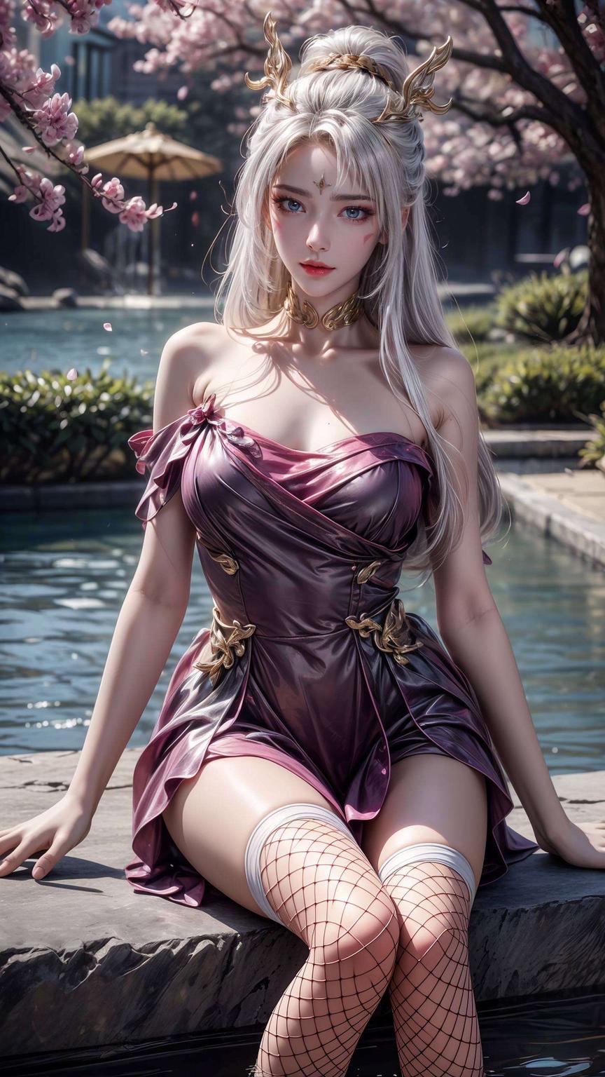 宛如仙子踏云而来