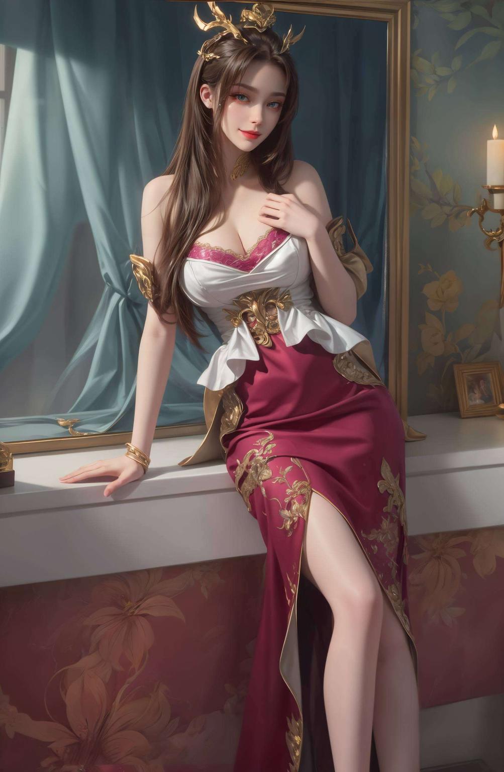 天狐仙子苹果壁纸清新自然