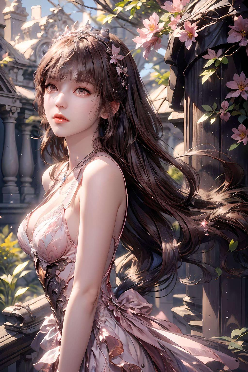 这款横向壁纸完美融入伤感唯美的像素世界