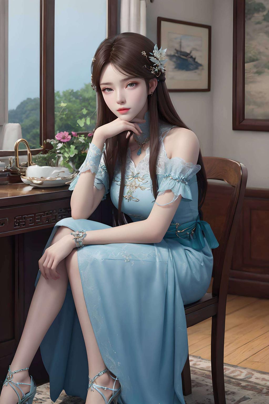 免费下载！高清细腻萧薰儿平板壁纸