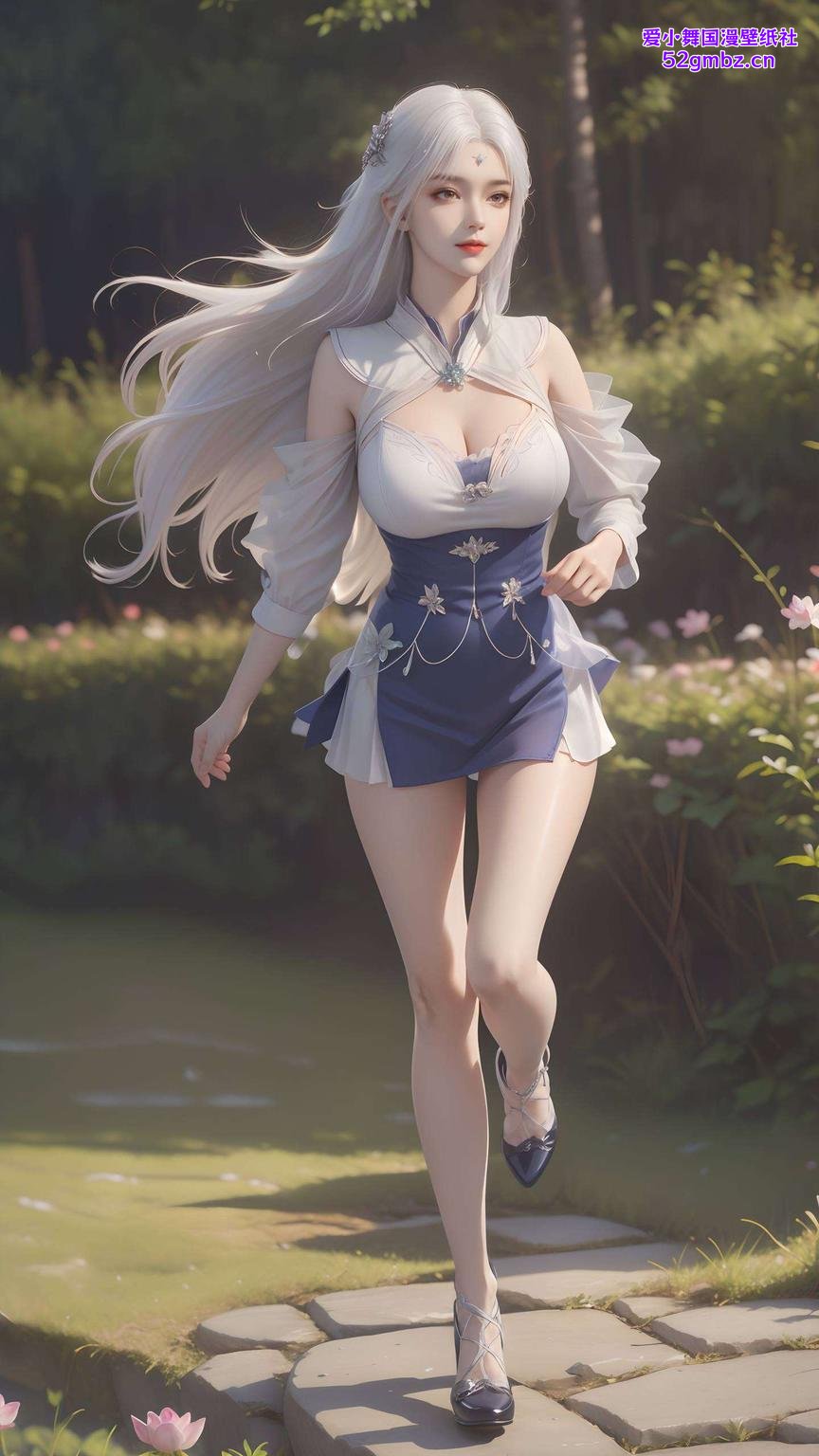 清新妆容小医仙身材美图壁纸