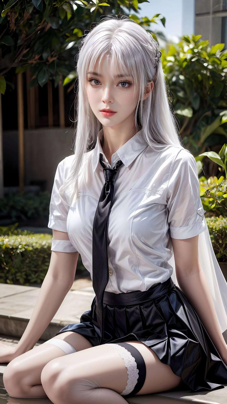 清新脱俗小医仙身着白衣