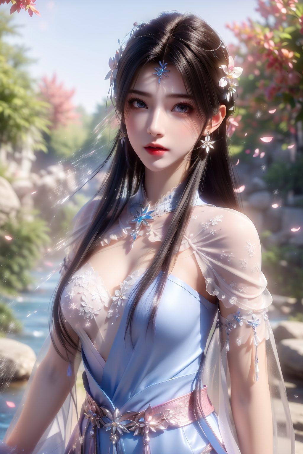 美得让人心动今天给大家带来超还原的精细角色ipad桌面！瞧这款AI国漫女神夏倾月壁纸