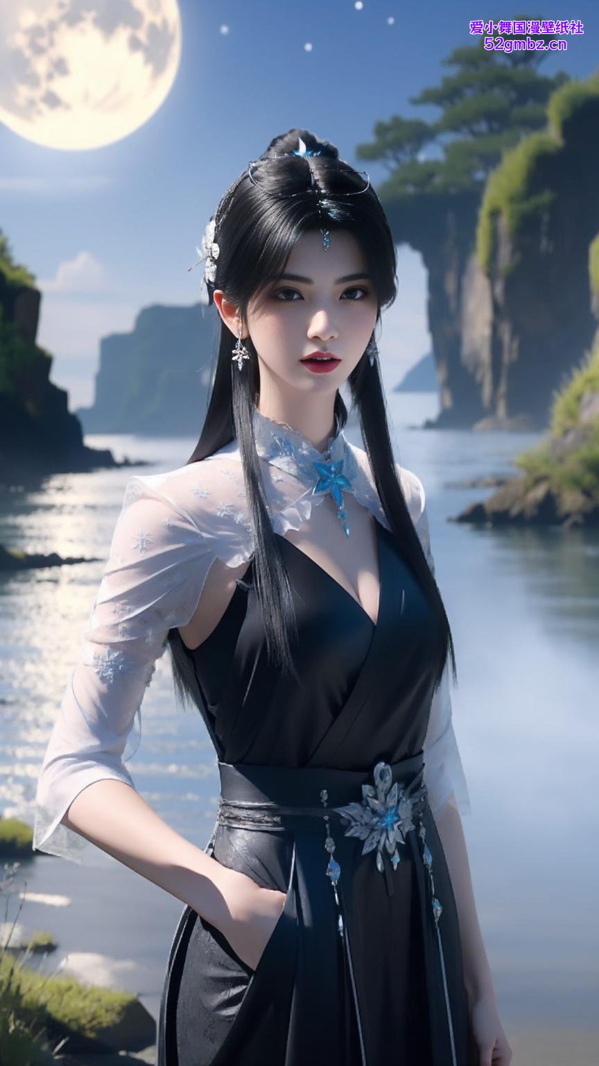 这款静态二次元壁纸简直美爆了！看这夏倾月高清壁纸快来体验吧！