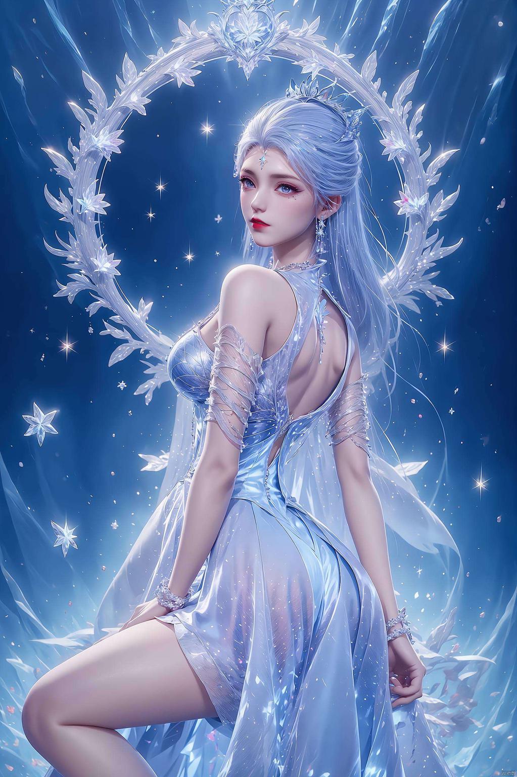 静态壁纸美爆了！苹果手机适用的哦快来欣赏这冰肌玉骨、眼神如水的雪女