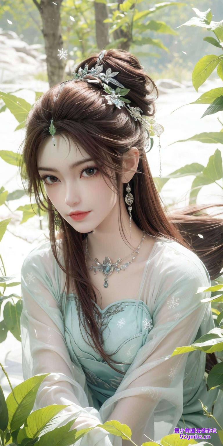 背景是梦幻般的山水今天给大家带来一款超美的二次元壁纸